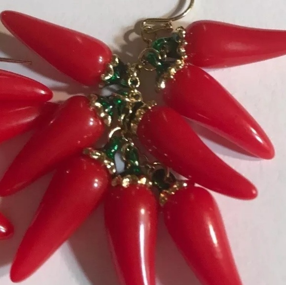 Kate Spade Spice It Up Red Chili Pepper Earrings - Picture 4 of 4